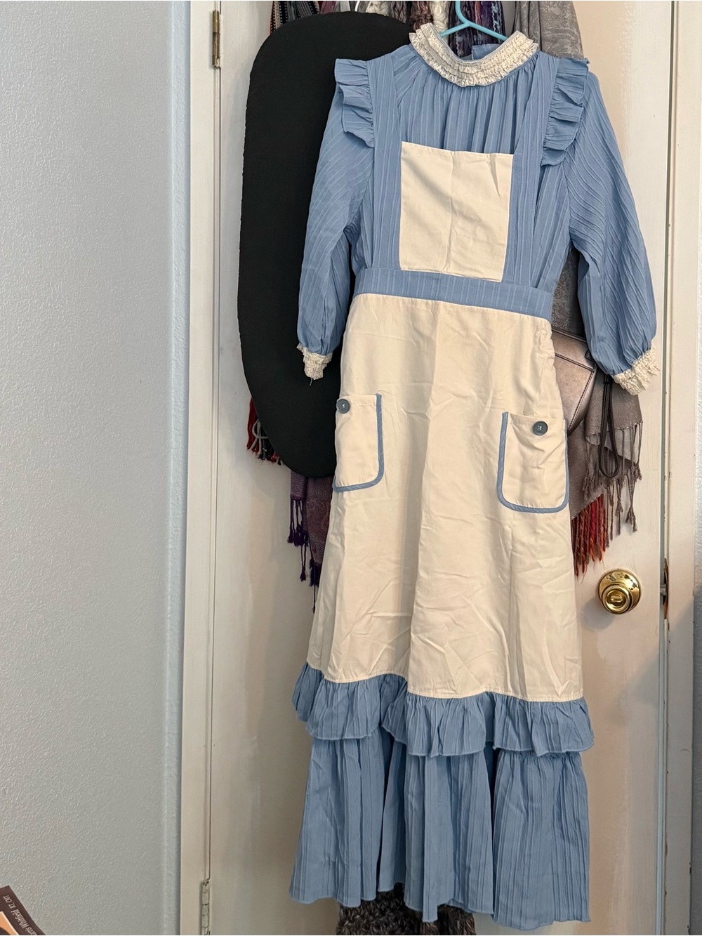 Pioneer Woman Costume Dress Apron Bonnet
